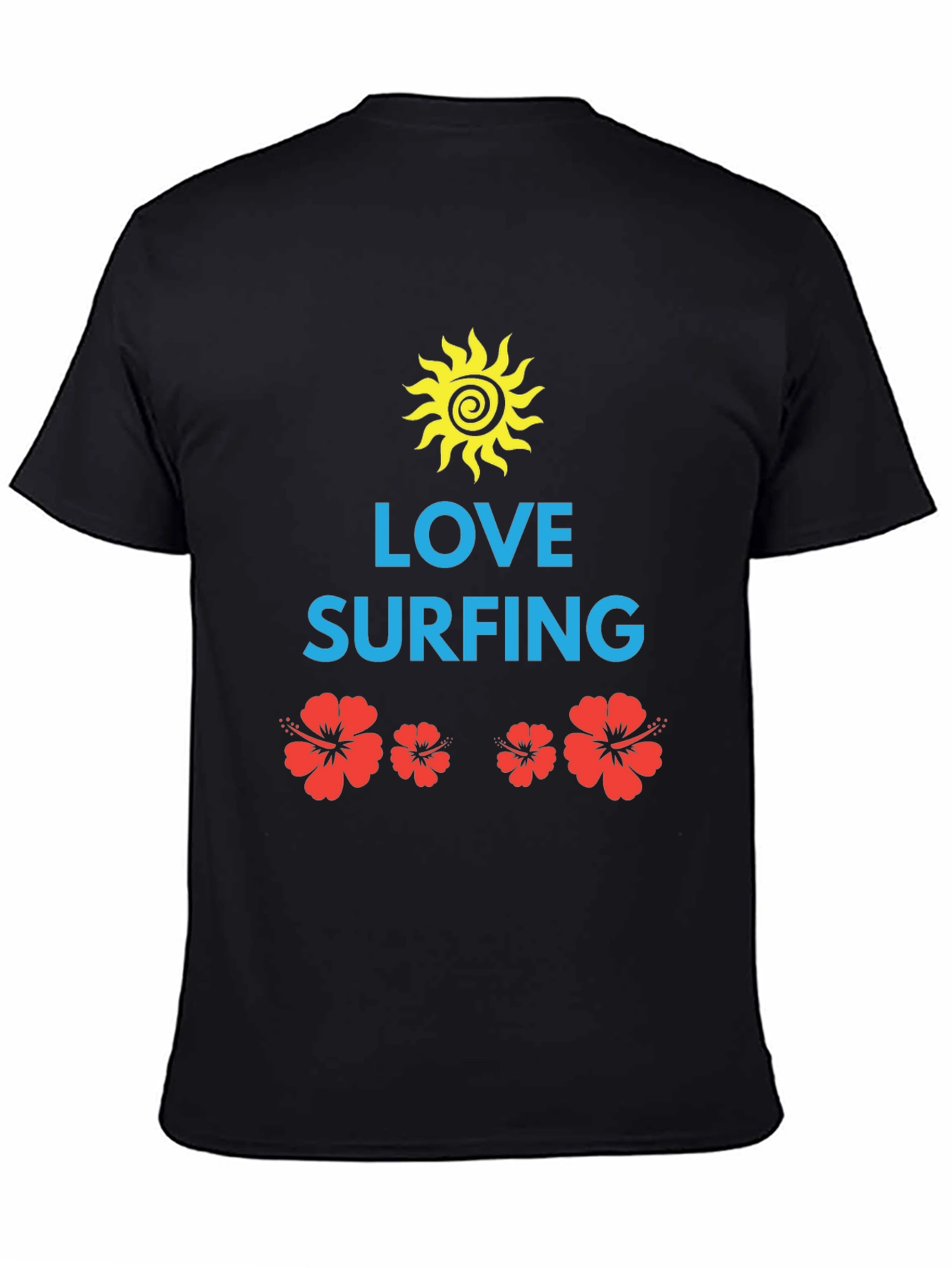 Love Surfing Graphic Tee - Black