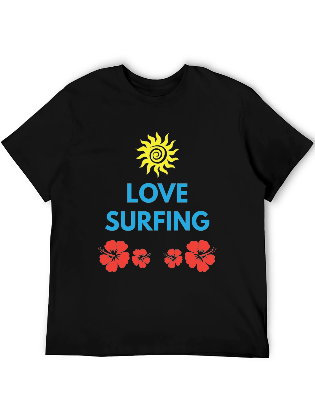 Love Surfing Graphic Tee - Black
