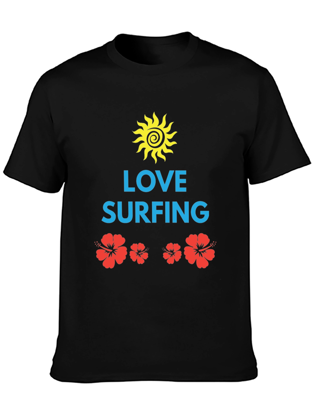 Love Surfing Graphic Tee - Black