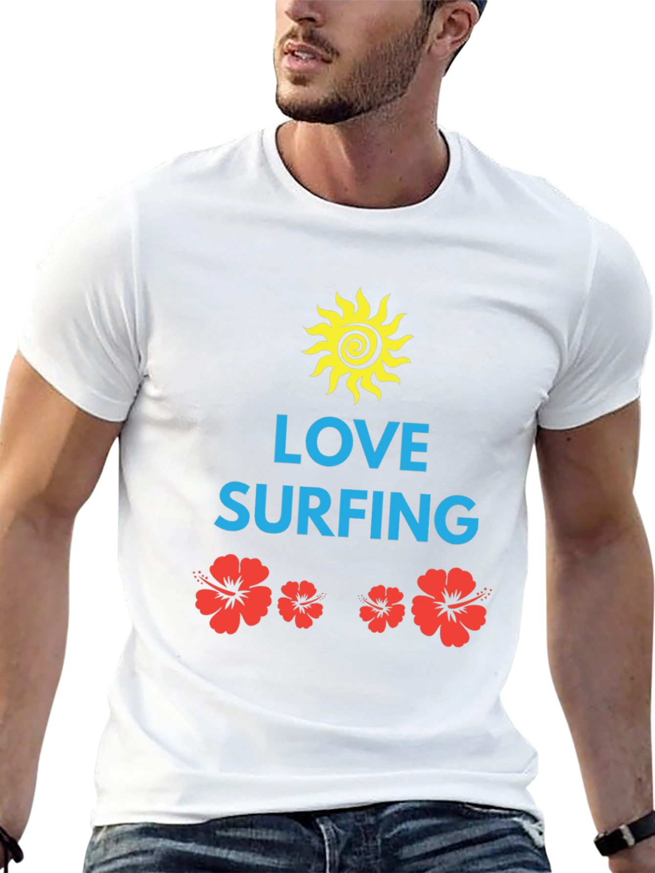 Love Surfing Graphic Tee - Black