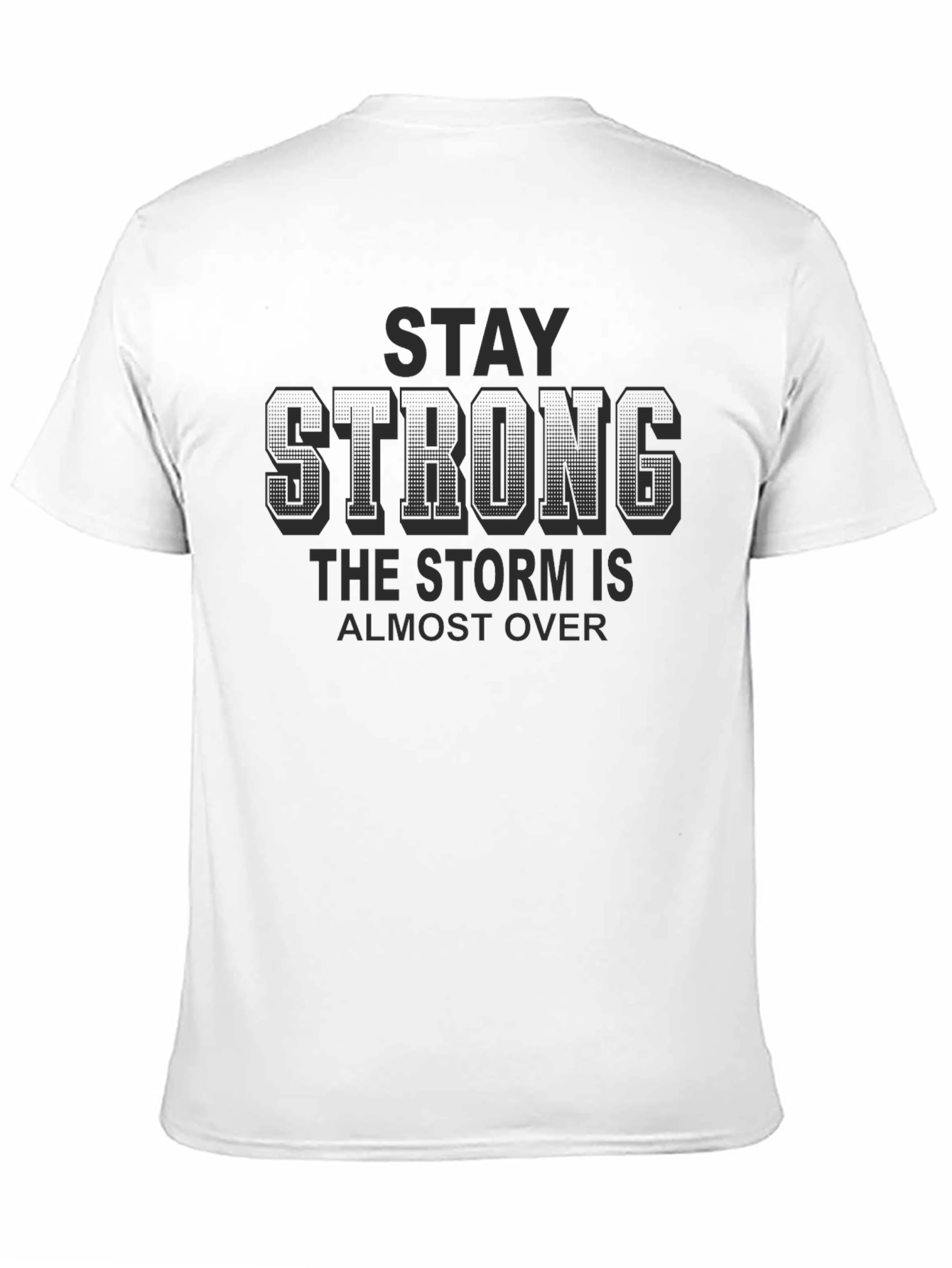 Stay Strong Black Graphic T-Shirt