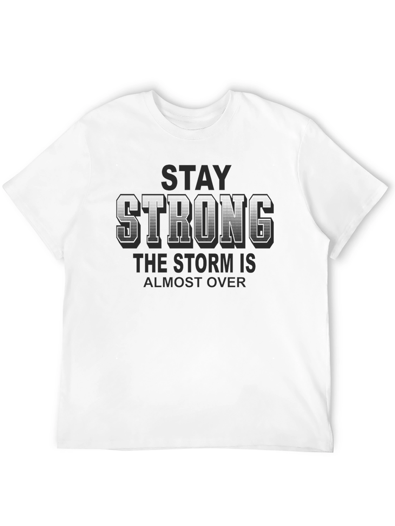 Stay Strong Black Graphic T-Shirt