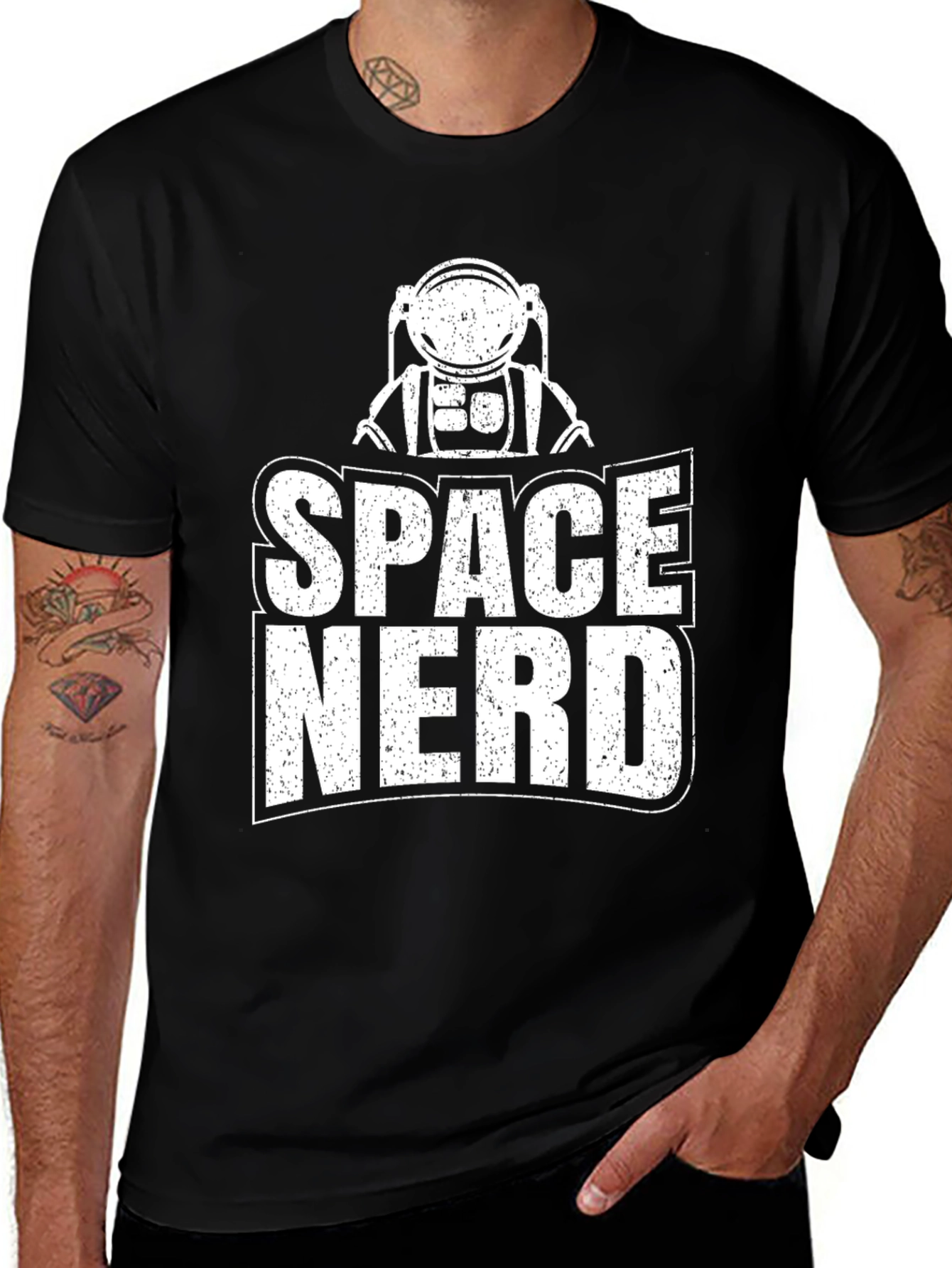 Space Nerd Graphic Tee - Cool Astronaut T-Shirt