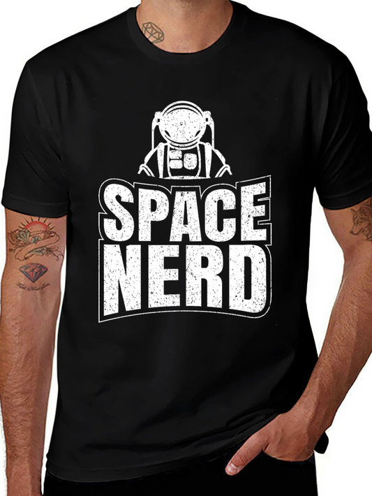 Space Nerd Graphic Tee - Cool Astronaut T-Shirt
