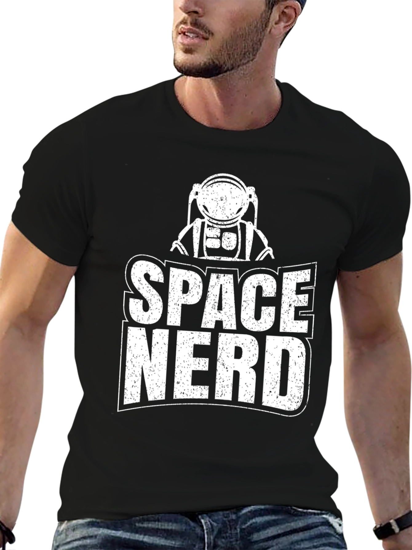 Space Nerd Graphic Tee - Cool Astronaut T-Shirt