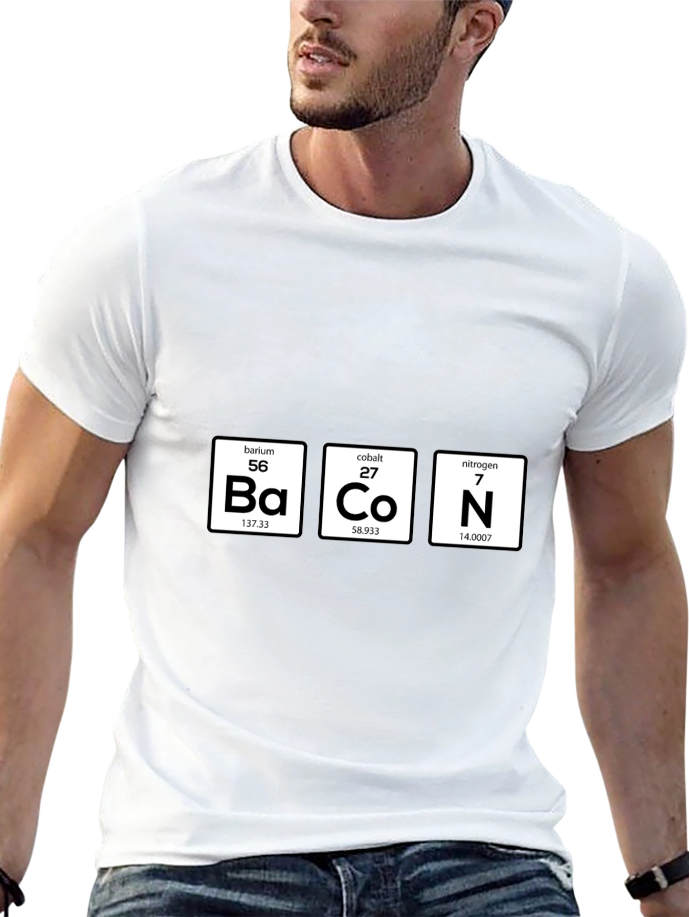 Bacon Periodic Table Funny T-Shirt