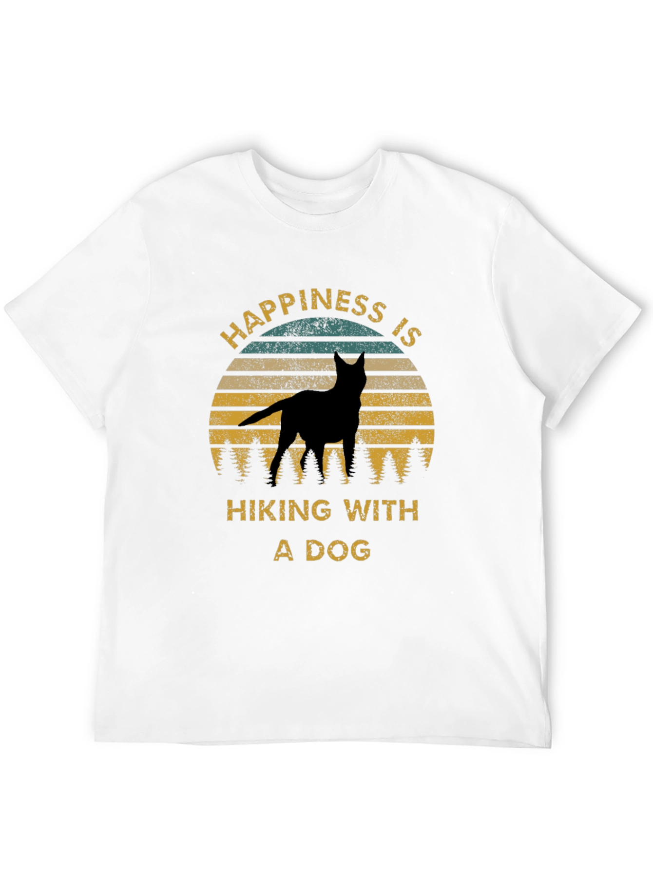Happiness is Hiking With a Dog Tee