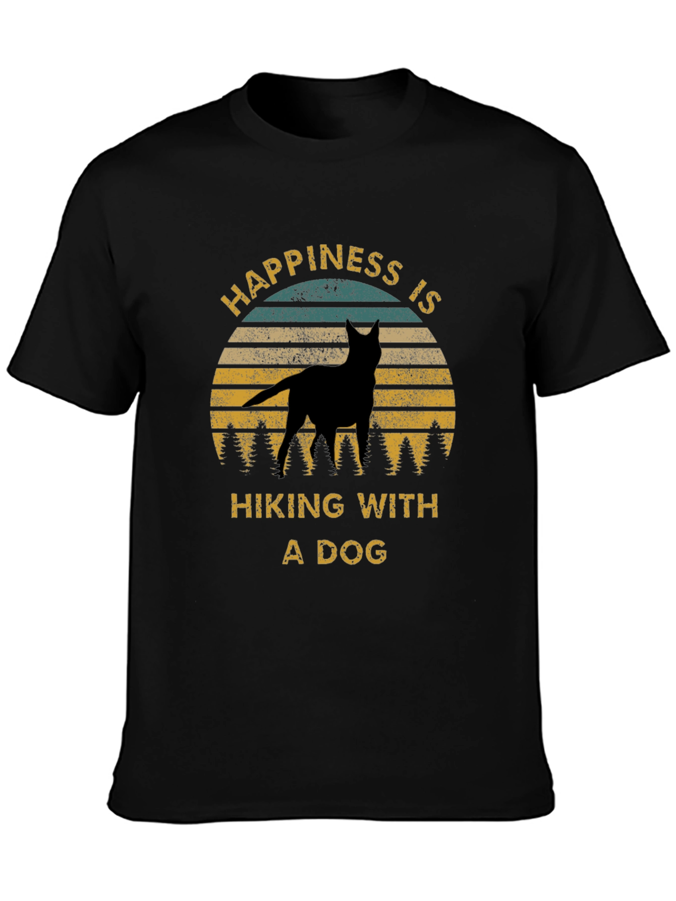 Happiness is Hiking With a Dog Tee