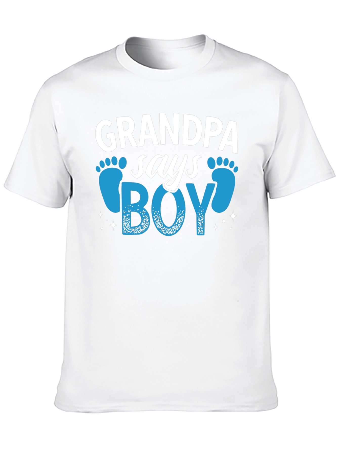 Grandpa Says Boy T-Shirt - Baby Shower Reveal