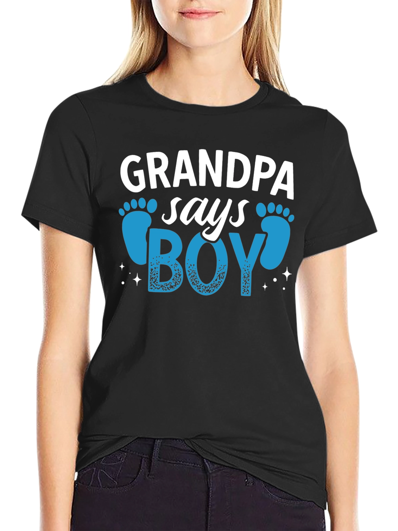 Grandpa Says Boy T-Shirt - Baby Shower Reveal