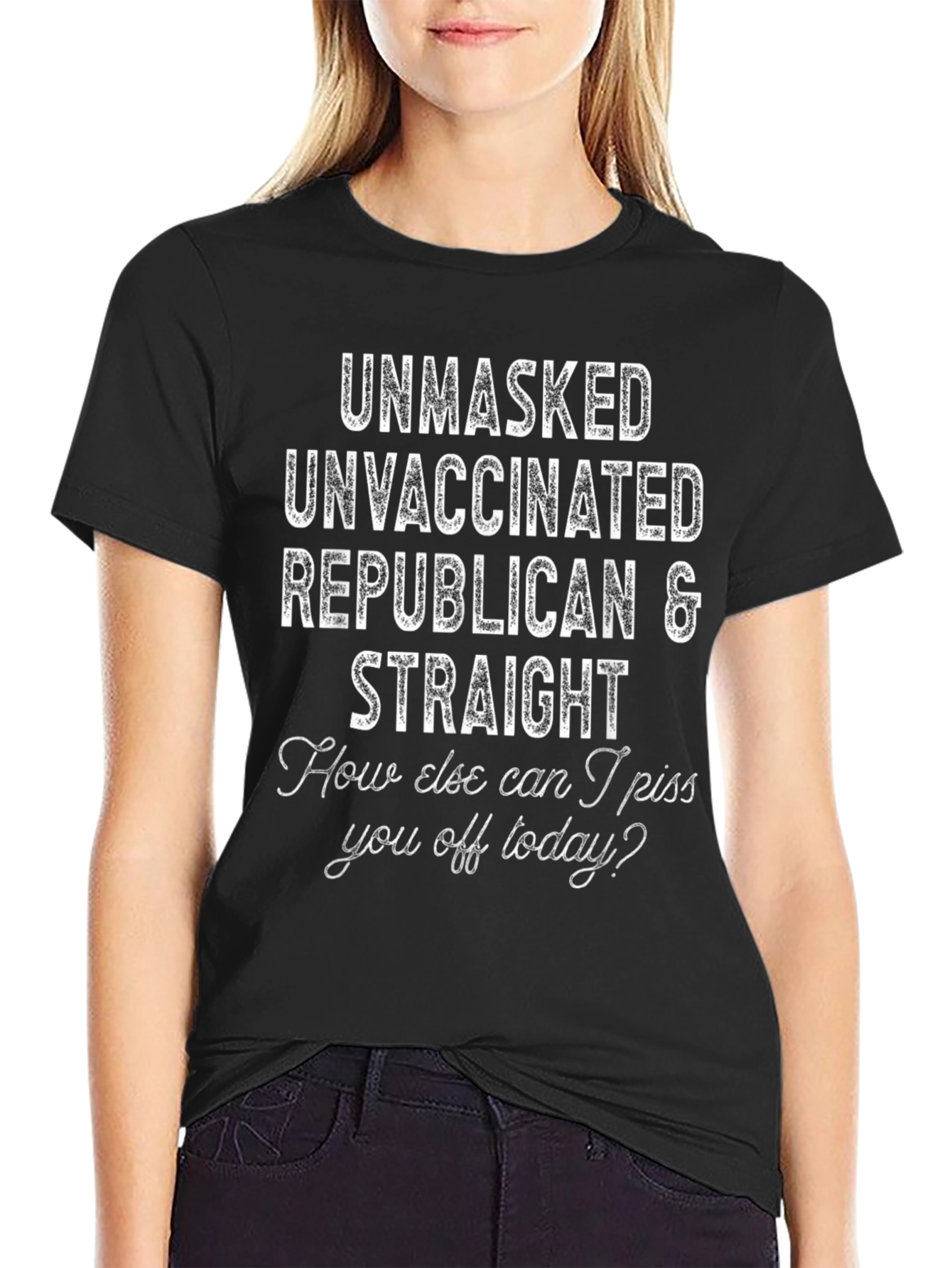 Unmasked Unvaccinated Republican & Straight T-Shirt
