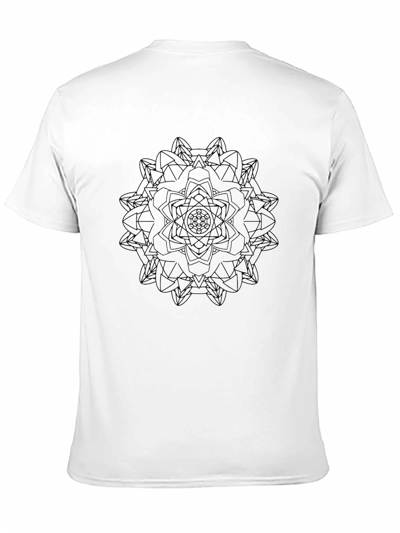 Black Mandala Graphic Tee - Casual Comfort