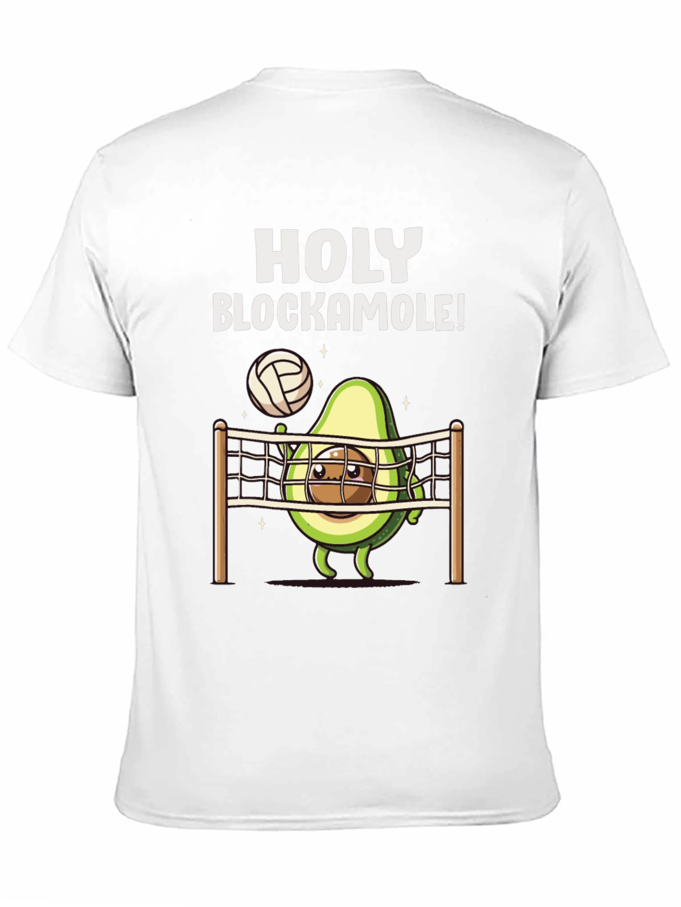 Holy Blockamole Avocado Volleyball T-Shirt