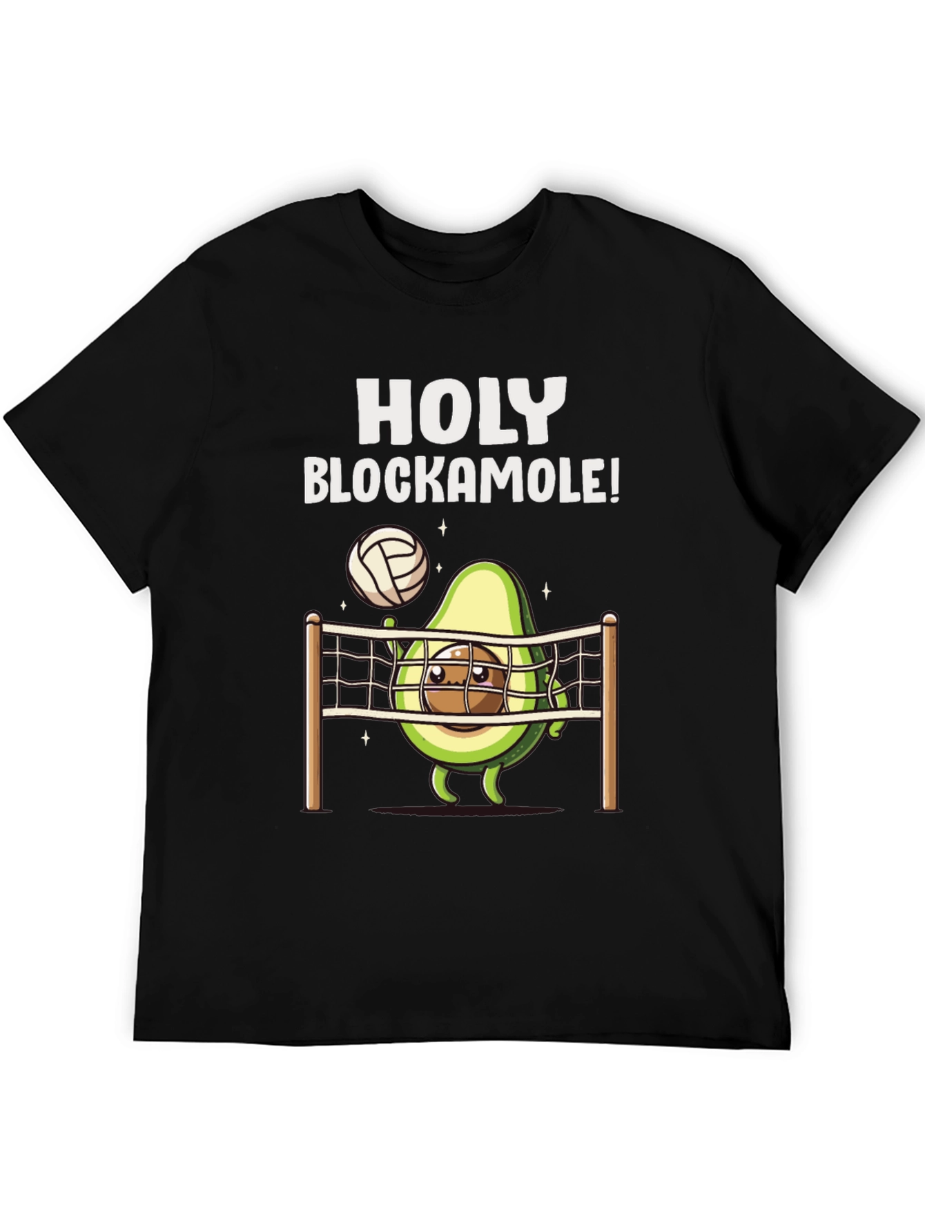 Holy Blockamole Avocado Volleyball T-Shirt