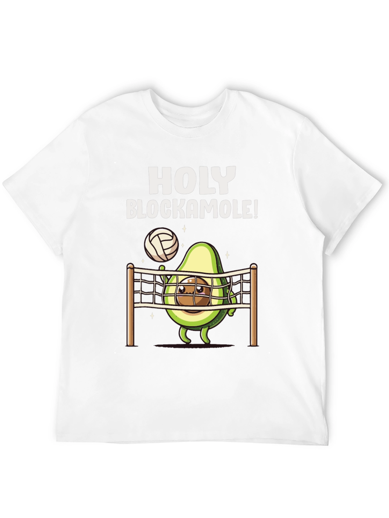 Holy Blockamole Avocado Volleyball T-Shirt