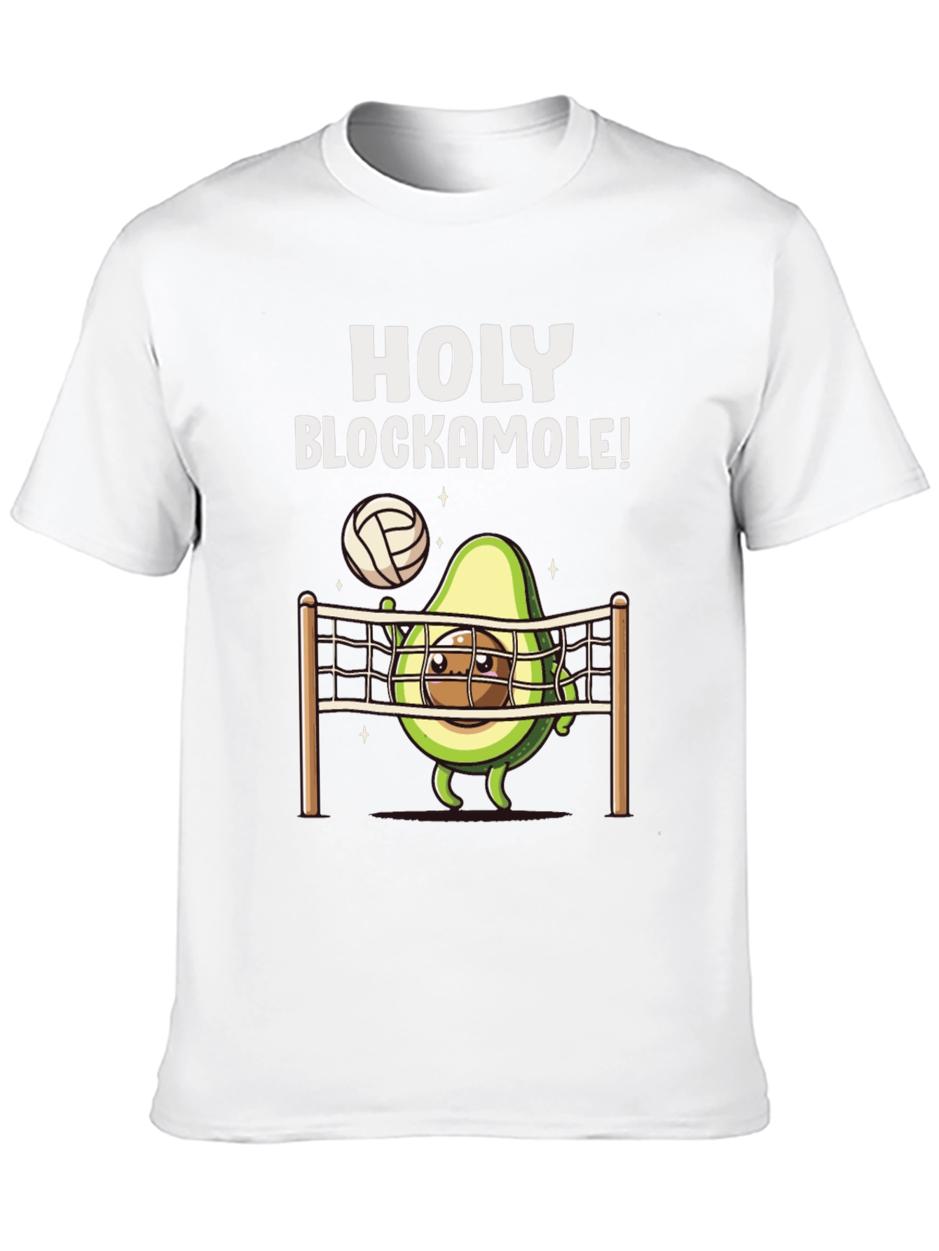 Holy Blockamole Avocado Volleyball T-Shirt
