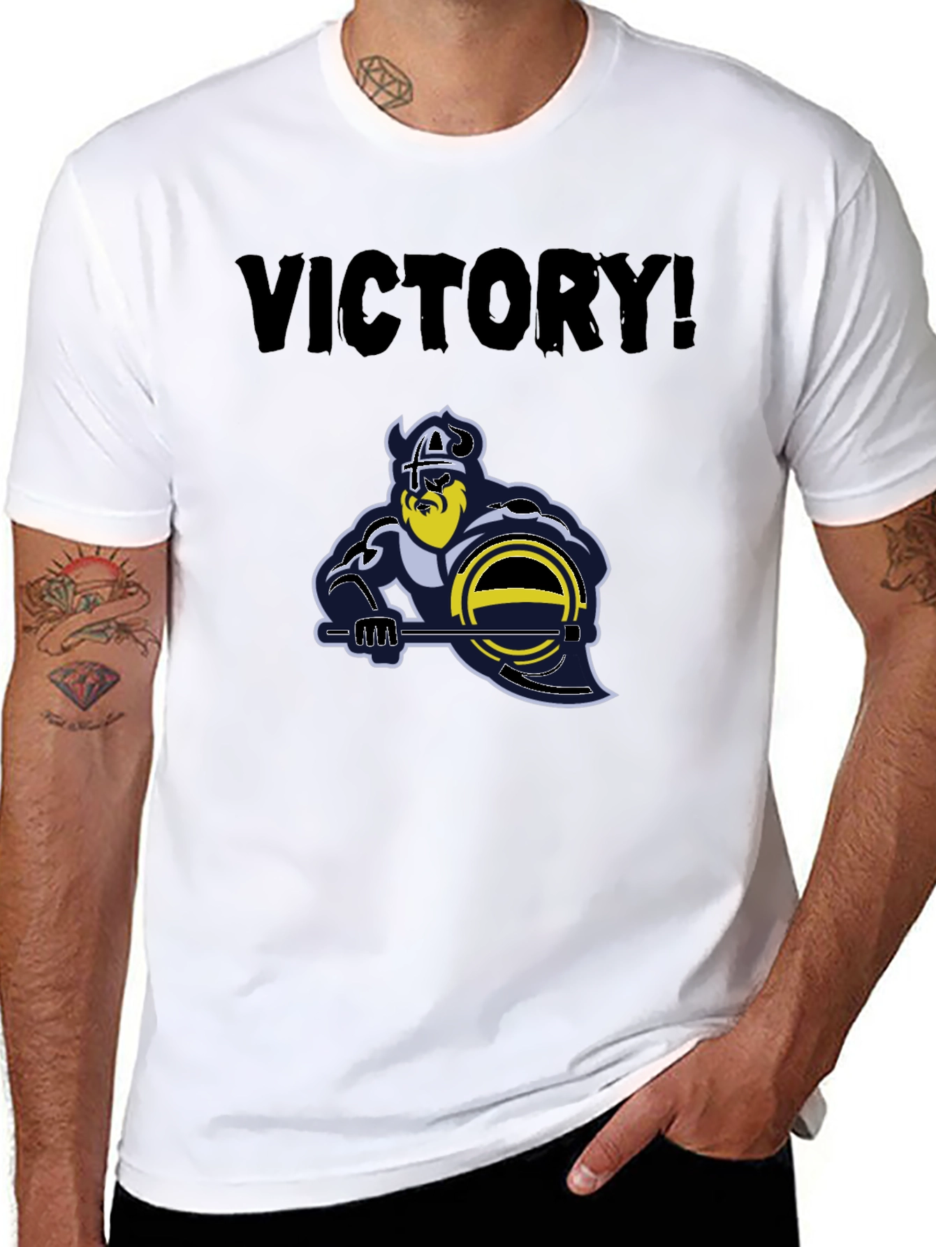 Victory Viking Graphic Tee - Black