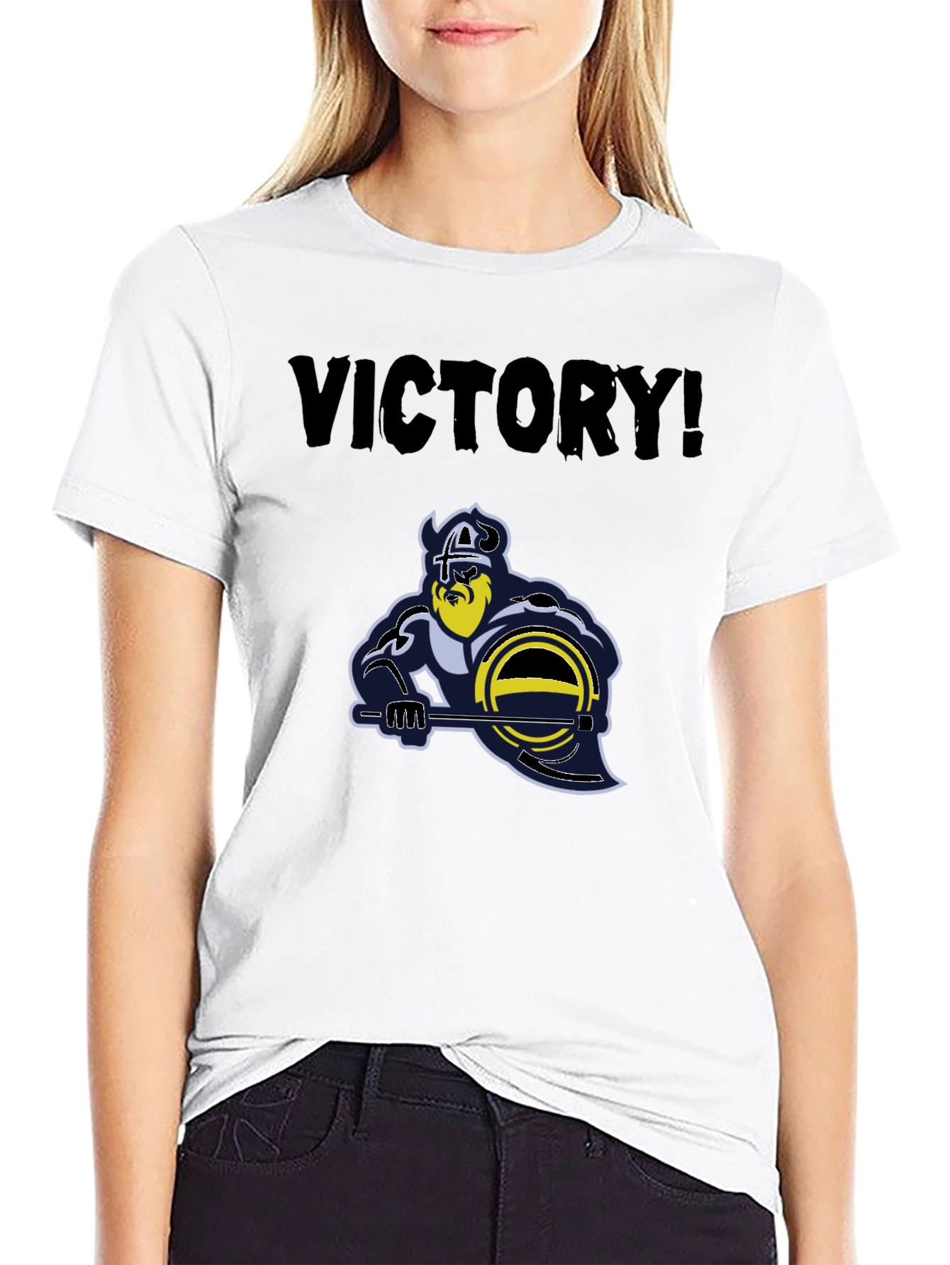 Victory Viking Graphic Tee - Black