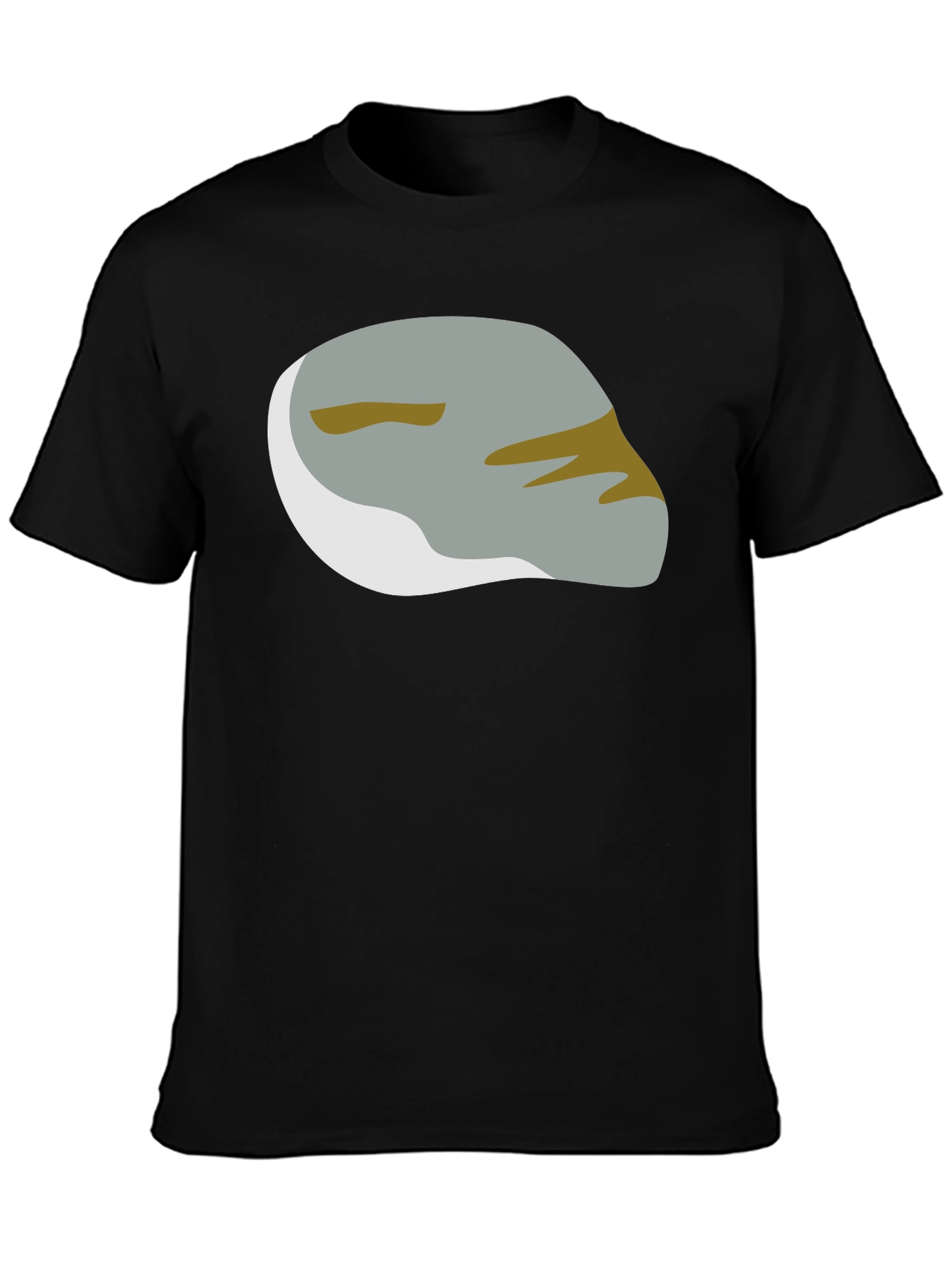 Abstract Rock Graphic Tee - Modern Black T-Shirt