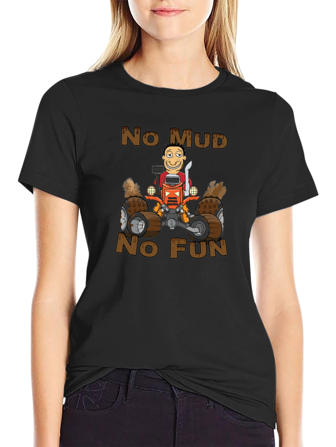 No Mud No Fun ATV Graphic T-Shirt