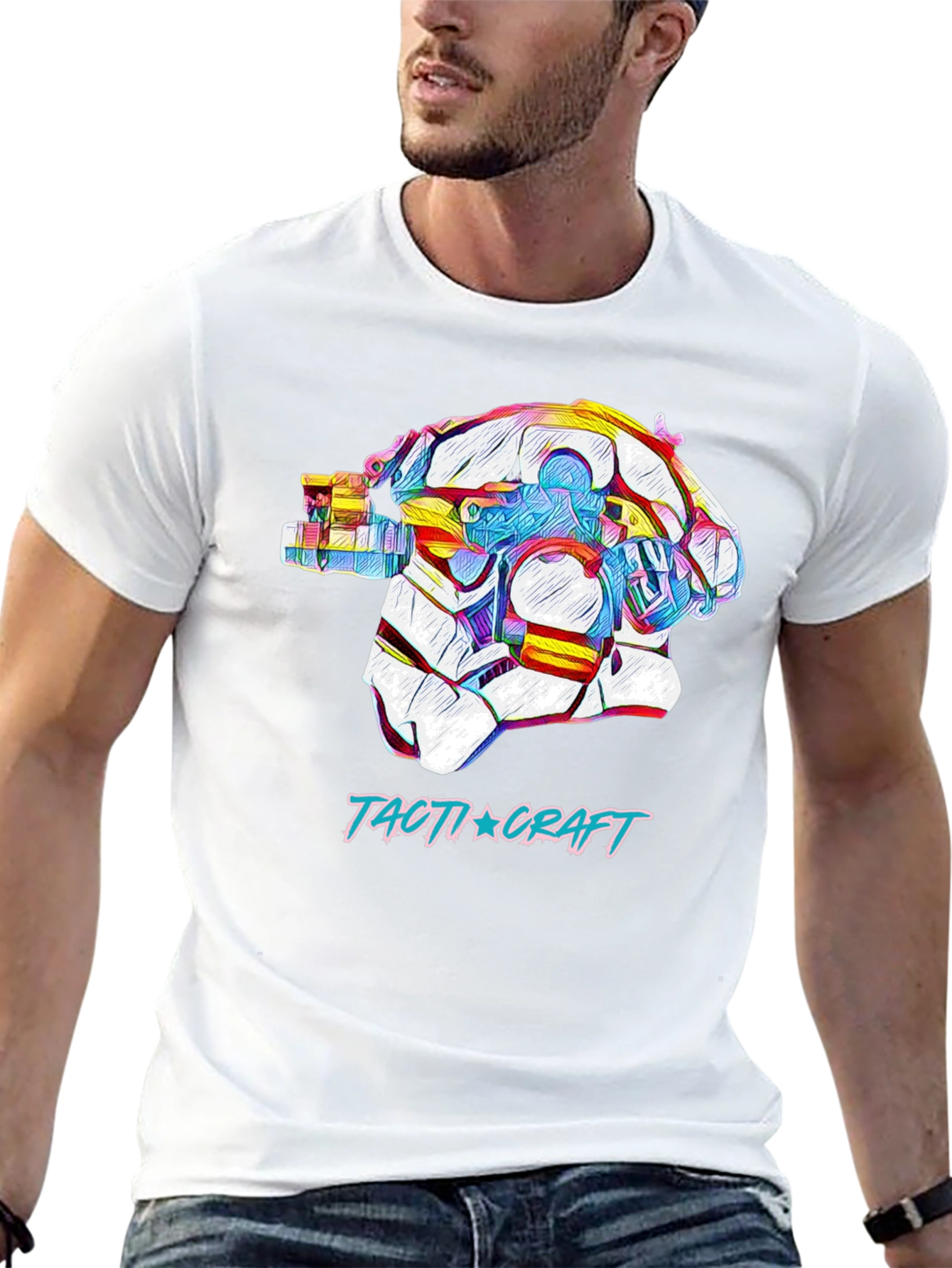 Tactical Craft T-Shirt: Unique Graphic Tee for Gamers