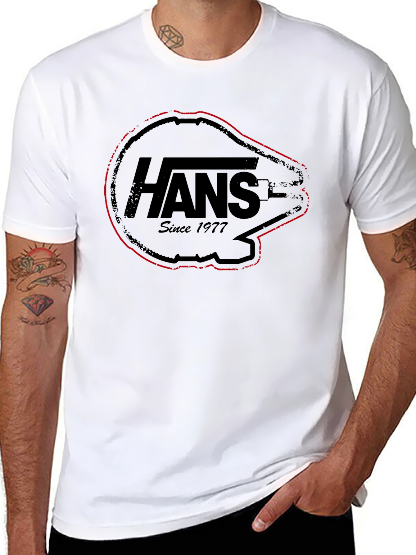 VANS Star Wars Hans Since 1977 Mens Black T-Shirt