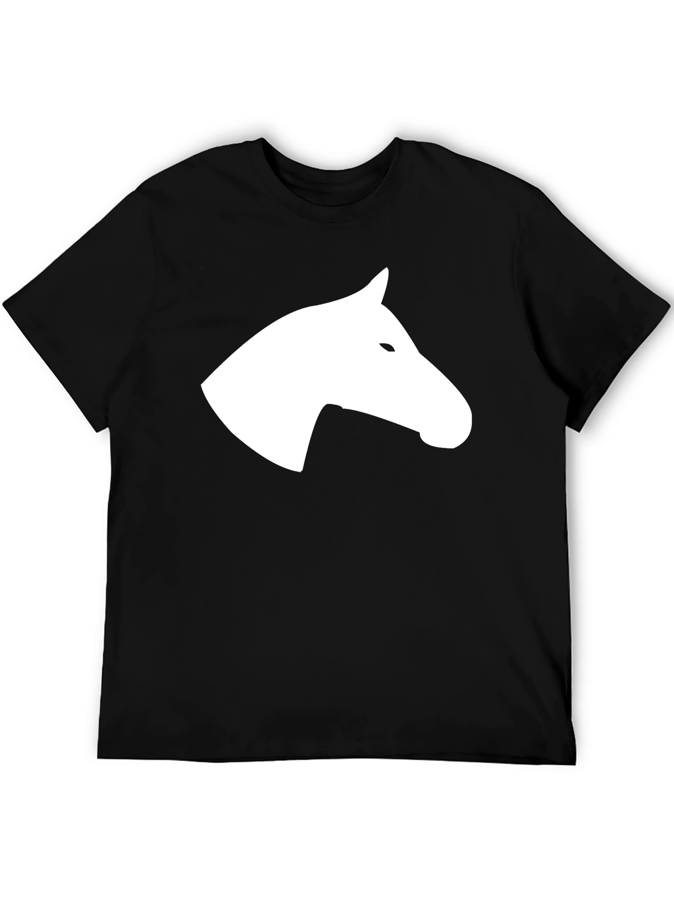 Black Horse Silhouette Tee - Stylish Graphic T-Shirt