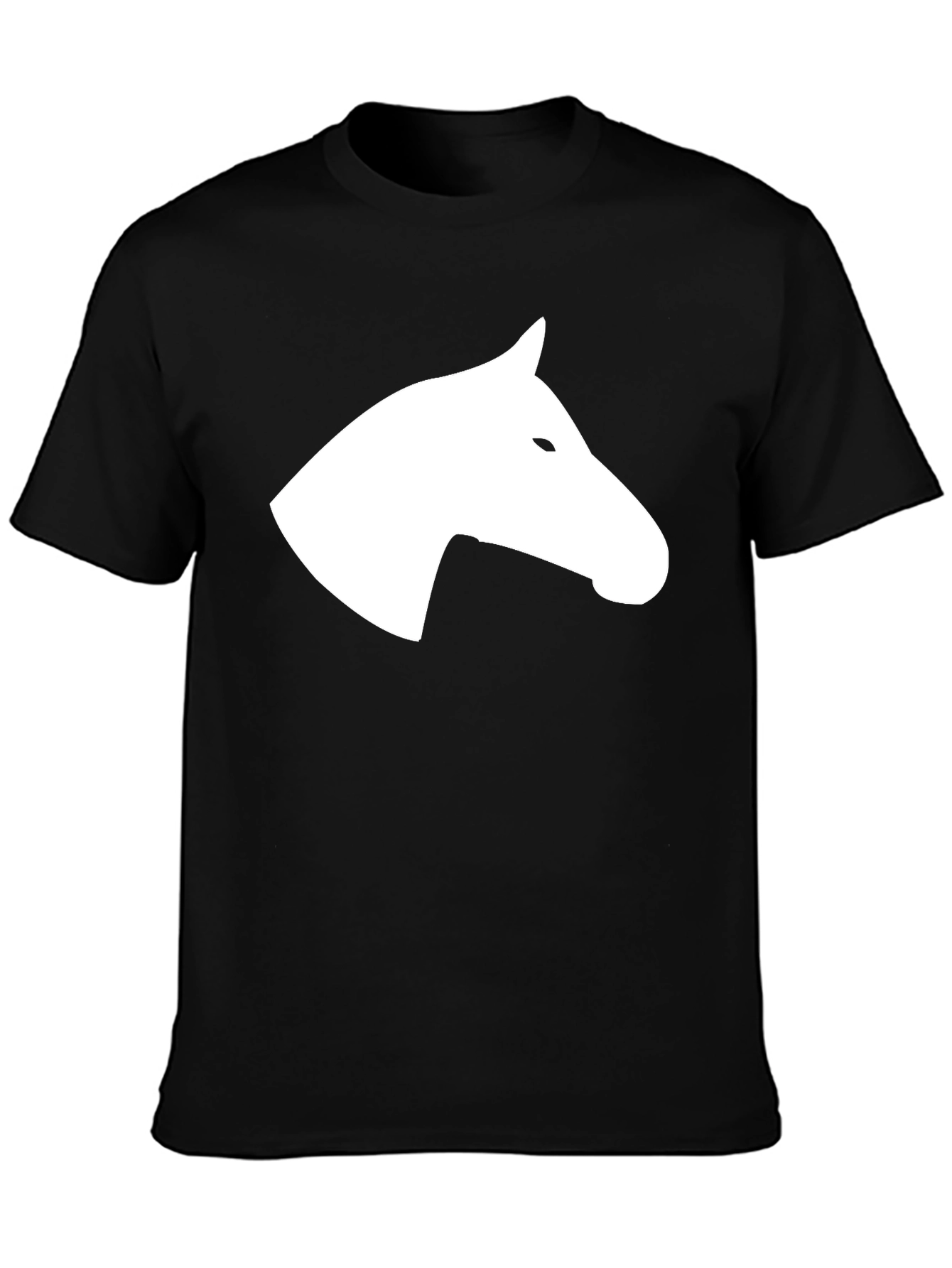 Black Horse Silhouette Tee - Stylish Graphic T-Shirt