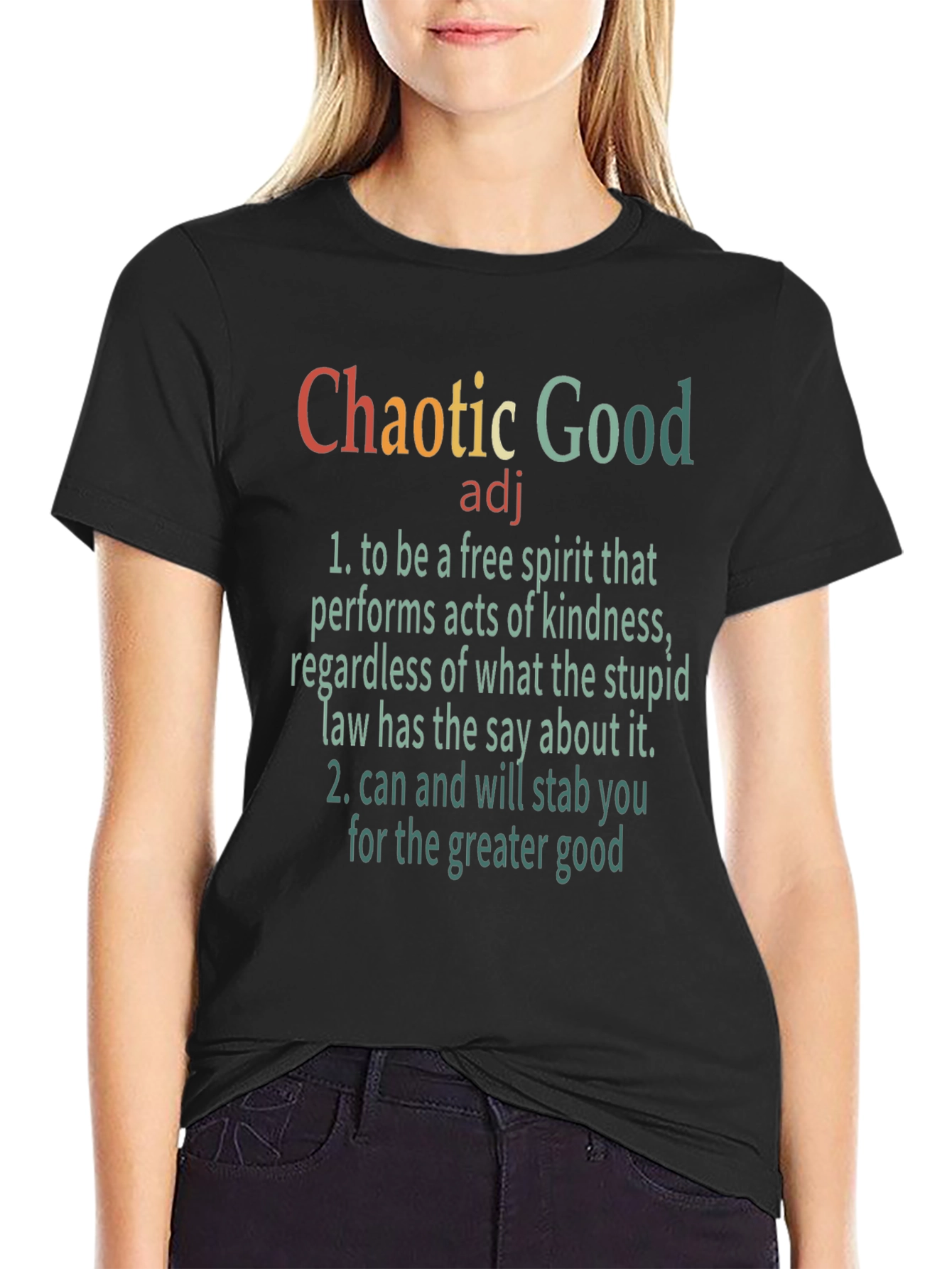 Chaotic Good T-Shirt: Free Spirit Tee