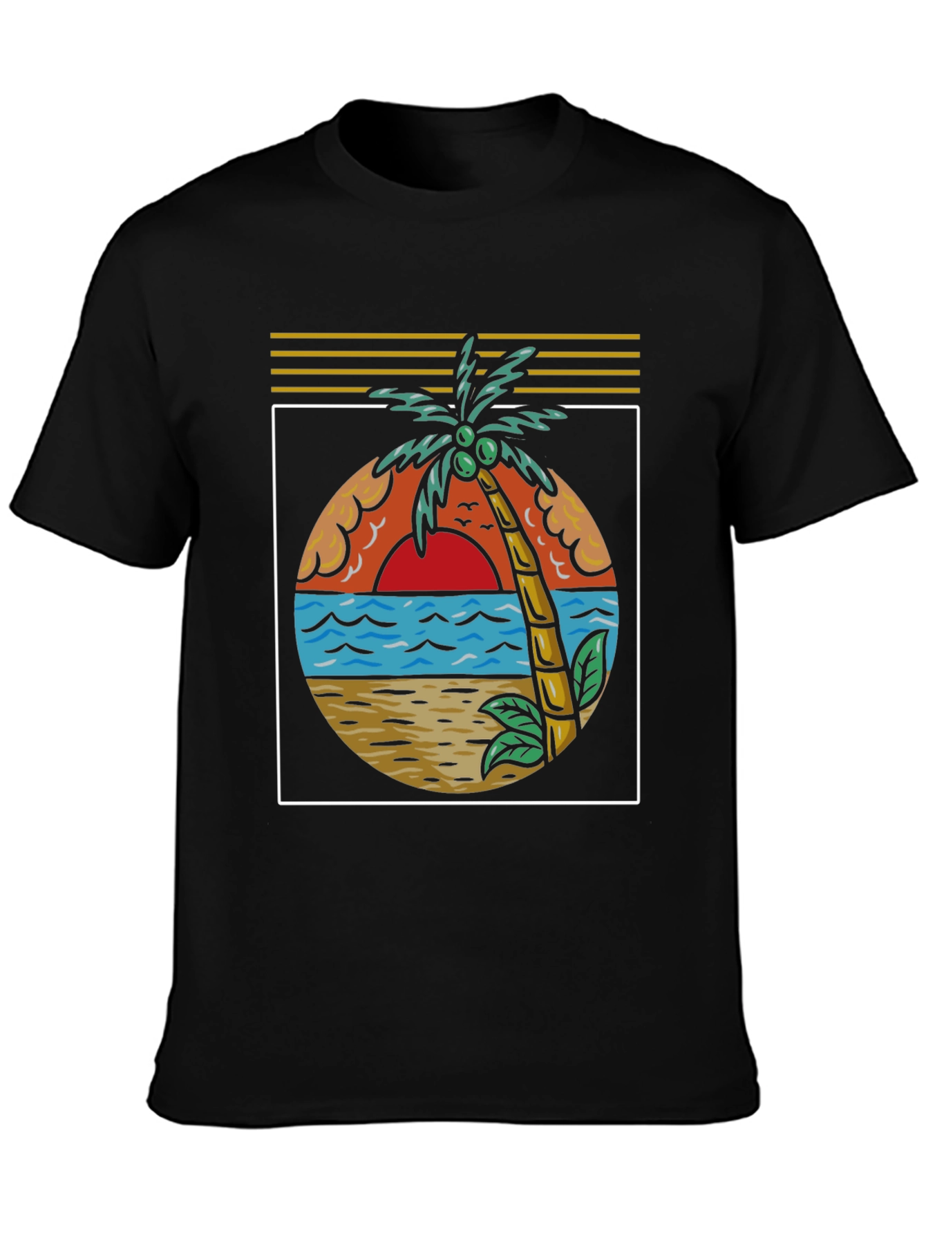 Tropical Palm Beach Graphic Tee