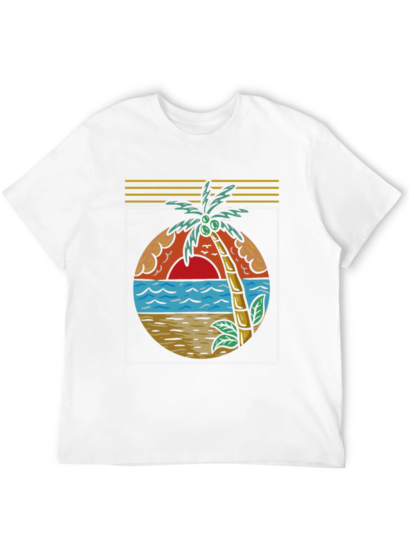 Tropical Palm Beach Graphic Tee