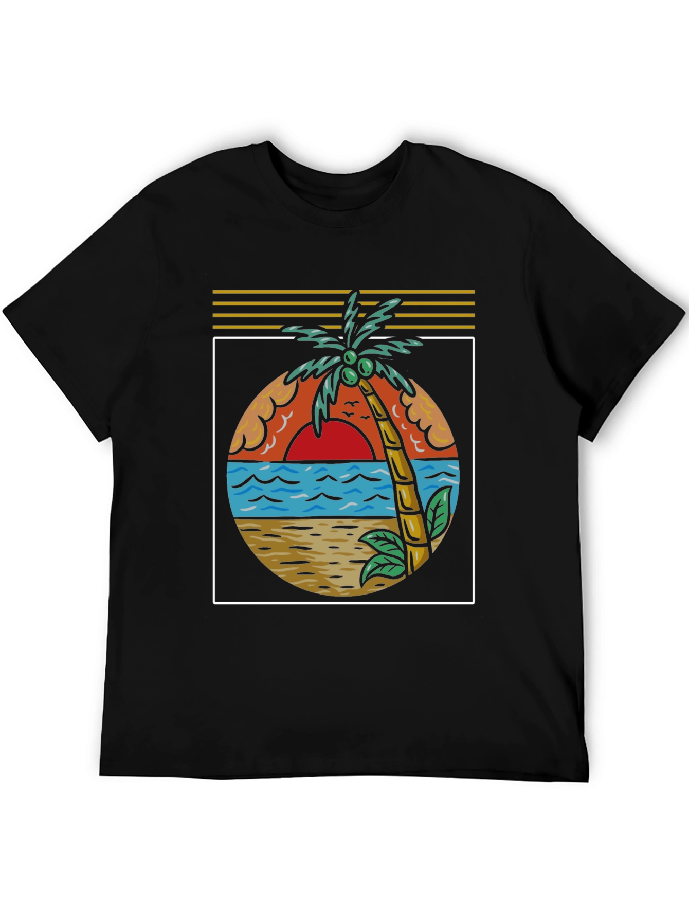 Tropical Palm Beach Graphic Tee