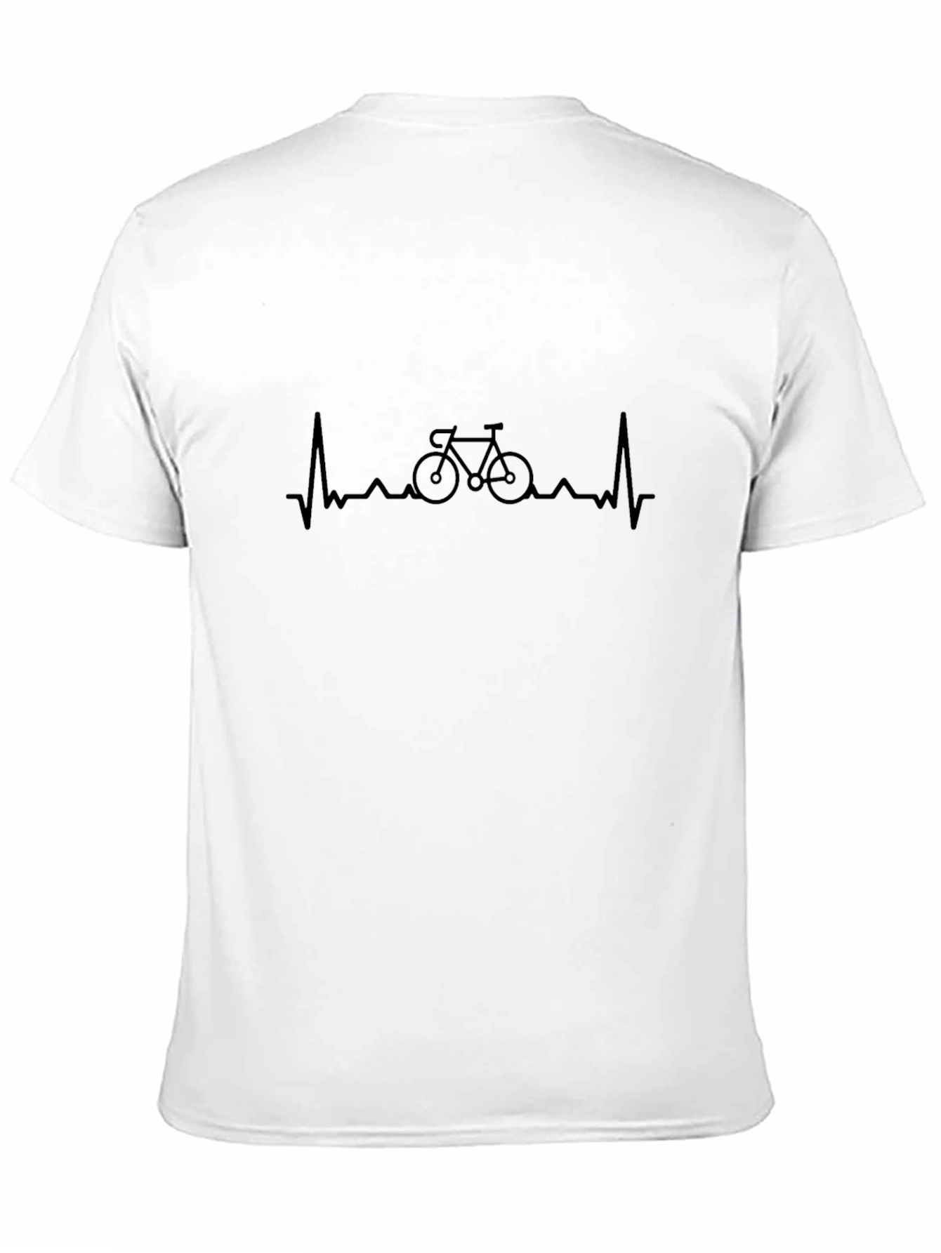Cycling Heartbeat Black T-Shirt
