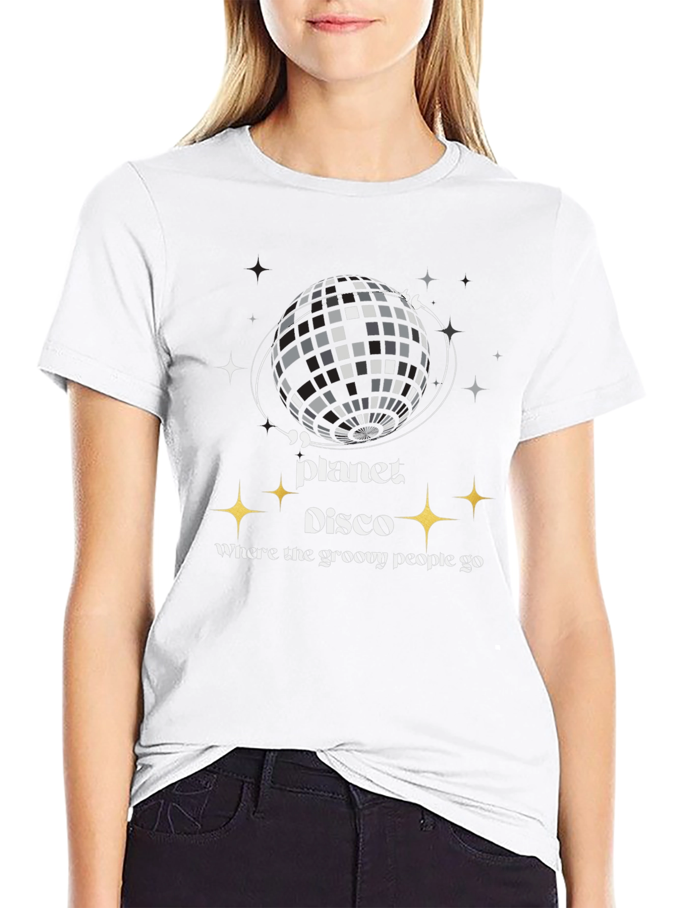Planet Disco T-Shirt Groovy Graphic Tee