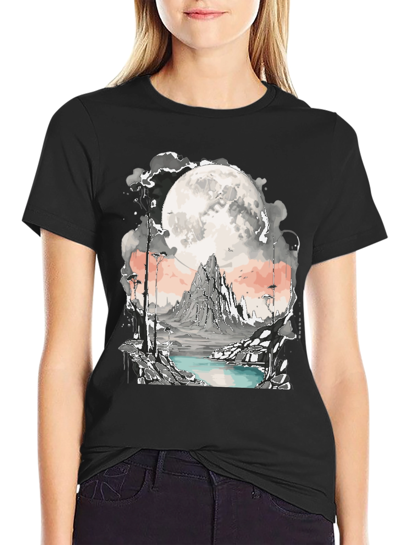 Fantasy Moonscape Graphic Tee
