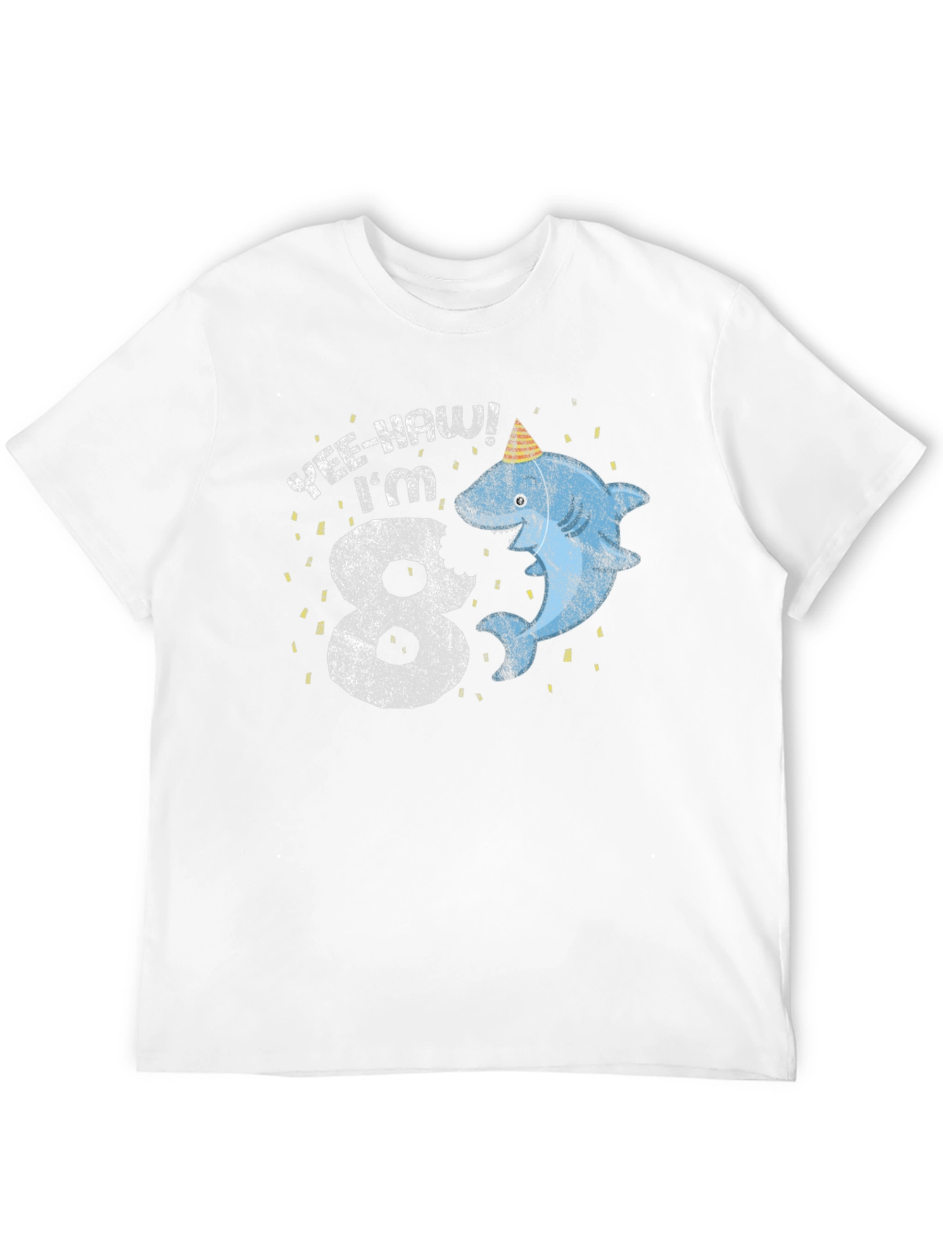 Yee-Haw! Im 8 Shark Birthday T-Shirt
