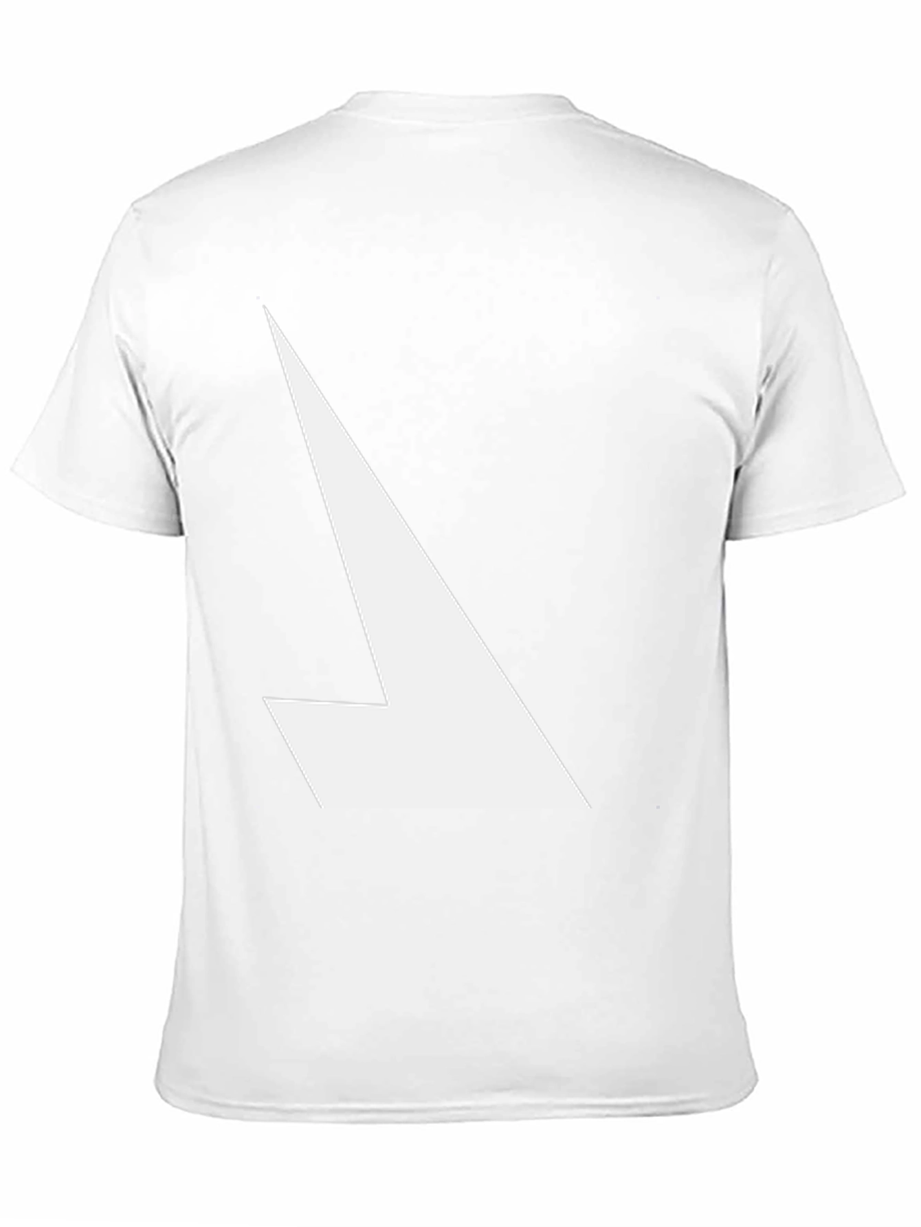 Modern Graphic Tee - Black with White Angle Design