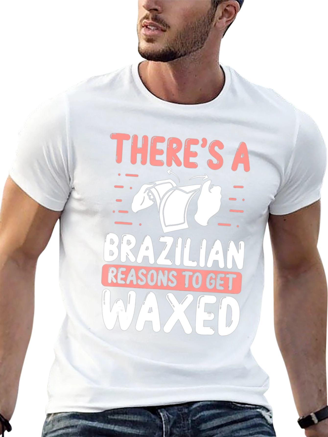 Funny Brazilian Waxed T-Shirt for Men