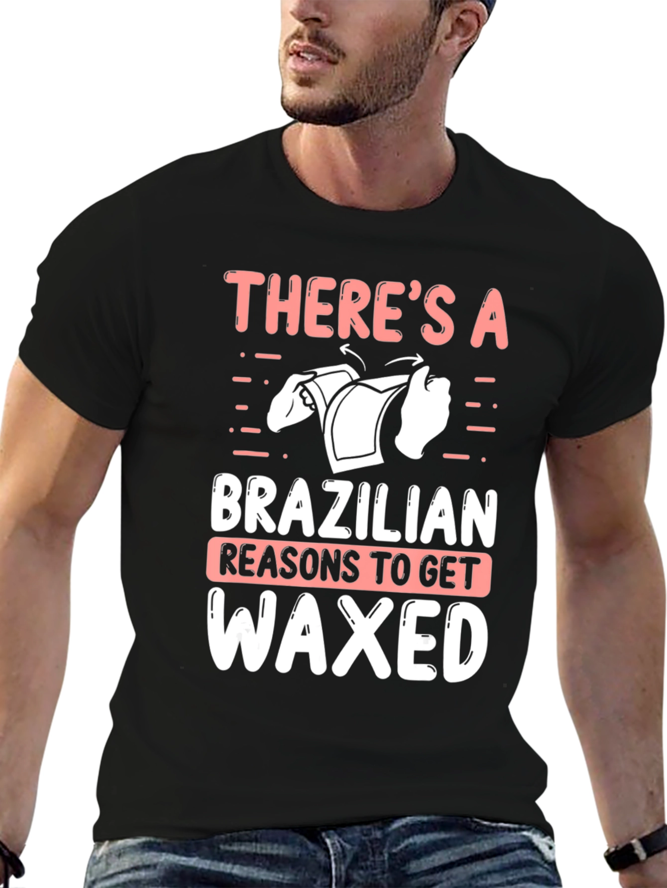 Funny Brazilian Waxed T-Shirt for Men