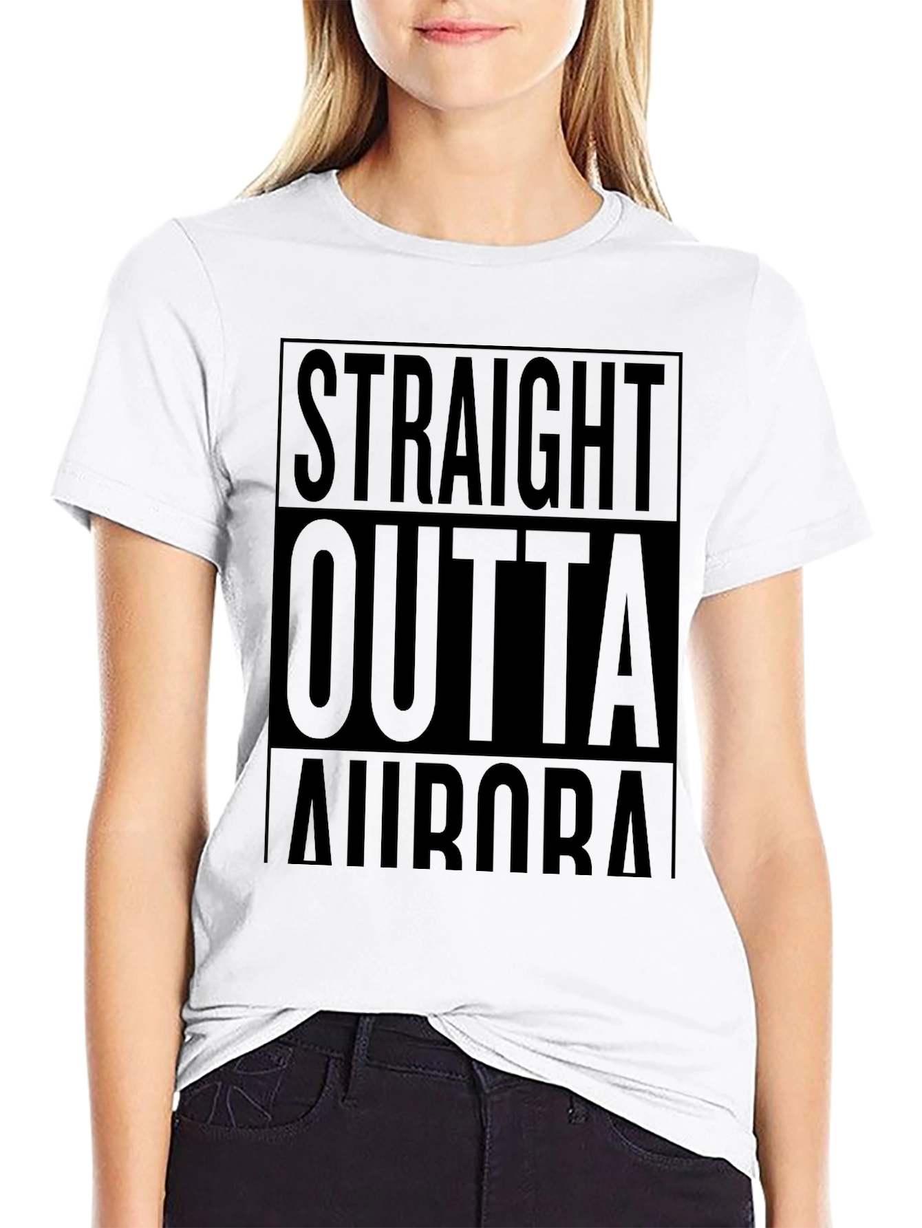 Straight Outta Aurora Graphic T-Shirt