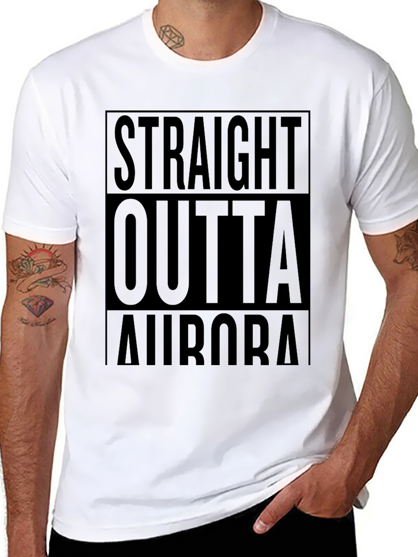 Straight Outta Aurora Graphic T-Shirt