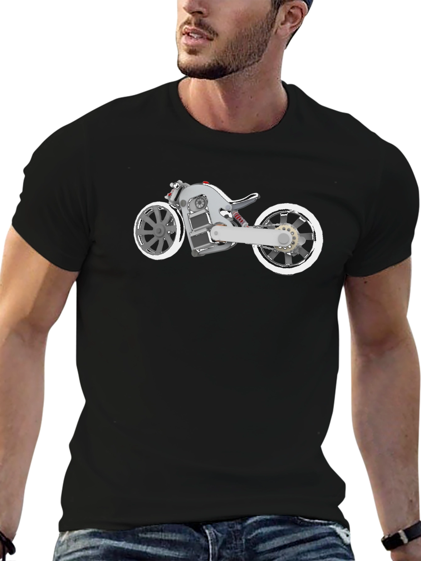 Cool Futuristic Motorcycle T-Shirt
