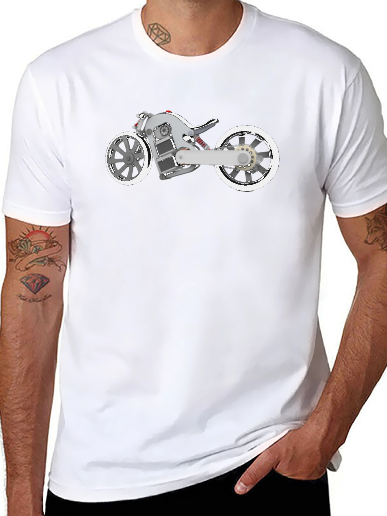 Cool Futuristic Motorcycle T-Shirt