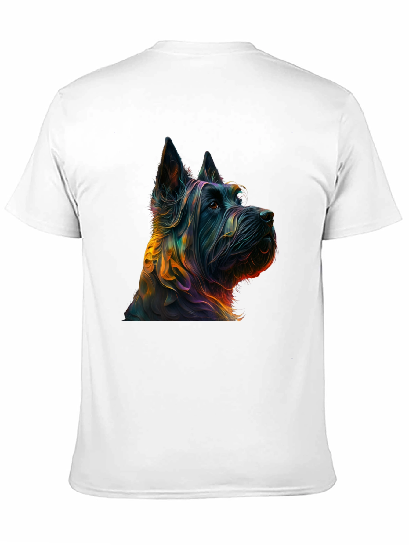Dog Breed Graphic Print Black Tee