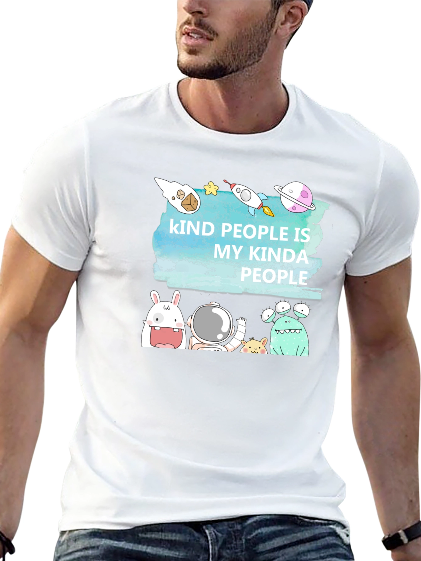 Kind People Space T-Shirt