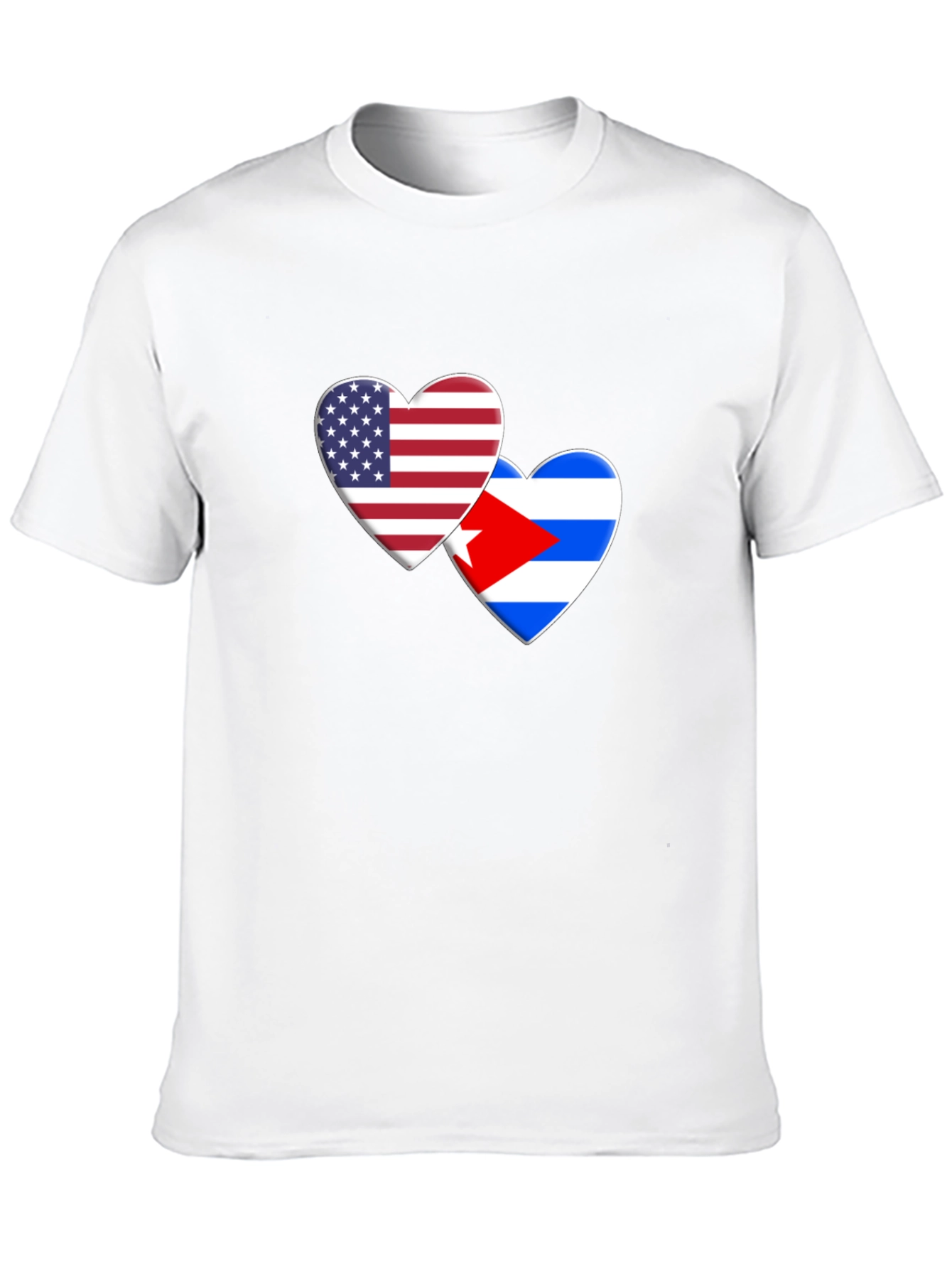 USA Cuba Love Heart T-Shirt