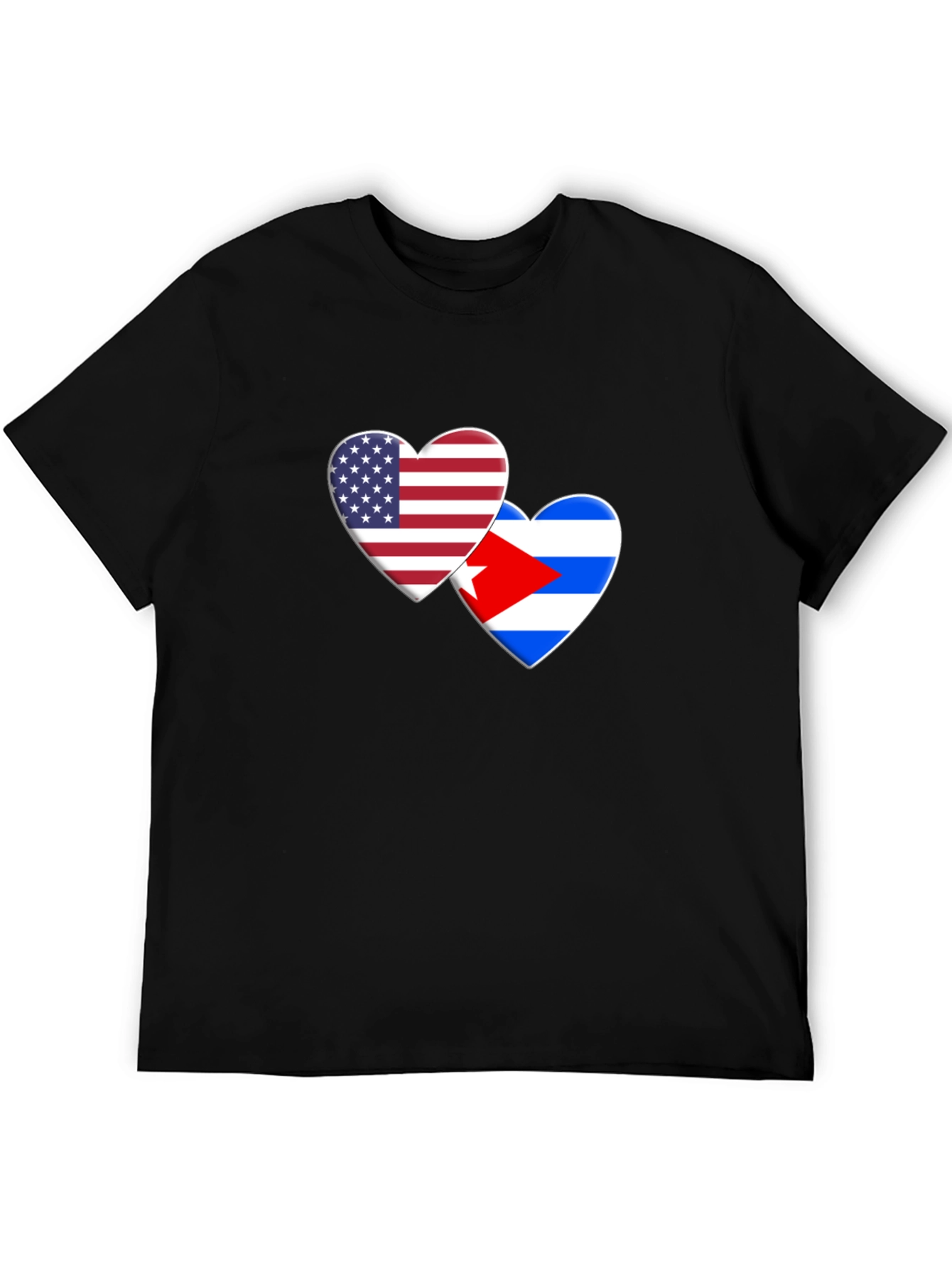 USA Cuba Love Heart T-Shirt