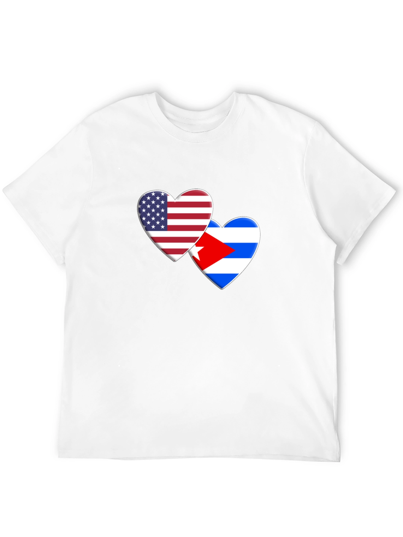 USA Cuba Love Heart T-Shirt