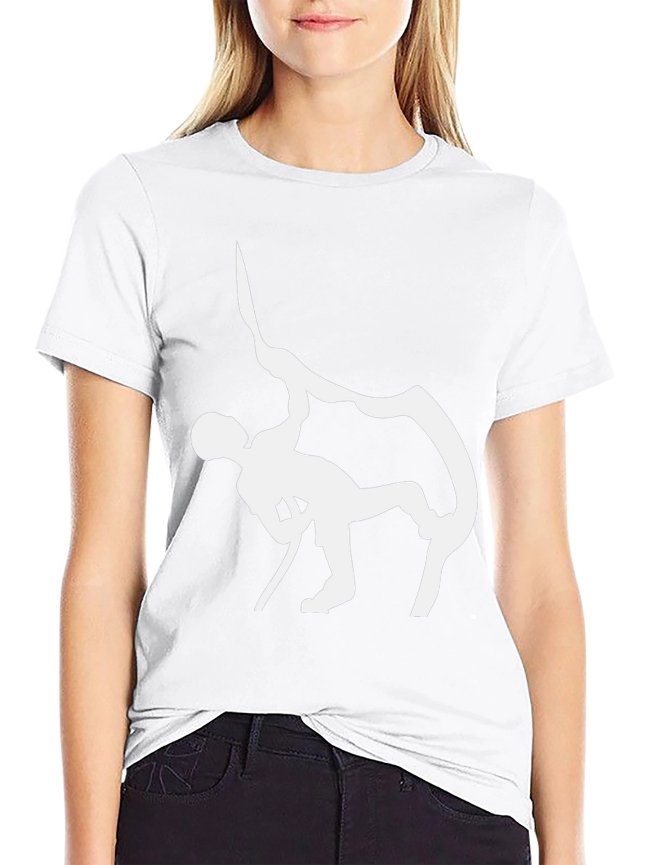 Climbing Graphic Tee - Black Cotton Comfort