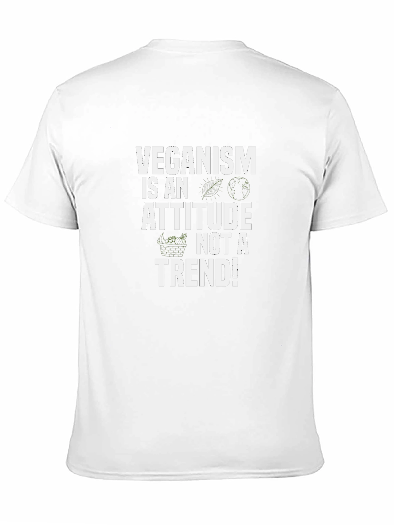 Veganism Attitude T-Shirt - Black
